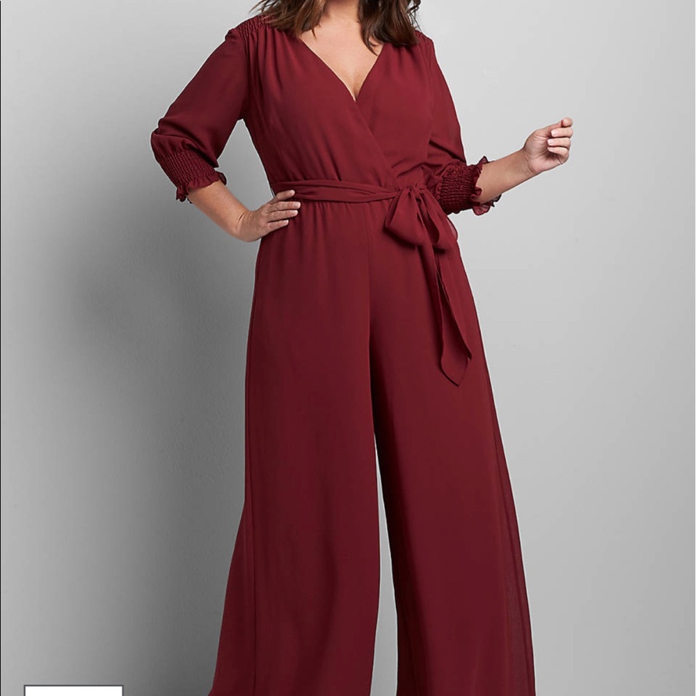 Brand new Lane Bryant Chiffon Jumpsuit